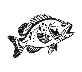 Bluegill Fish Vector Art and Illustration