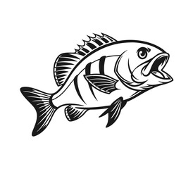 Bluegill Fish Vector Art and Illustration