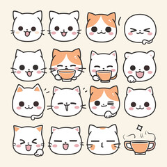 Elegant Silhouette Of A kitty Vector Illustration