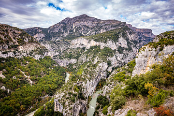 Great canyon of the Verdon, Provence, France