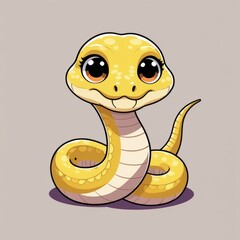 Fototapeta premium yellow snake