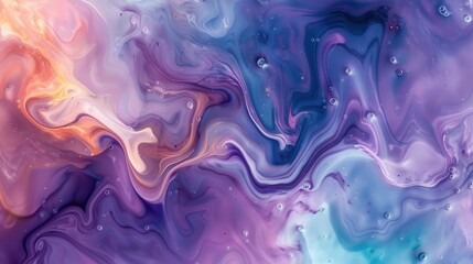 Obraz premium Abstract flowing liquid with gradient hues