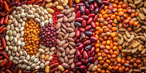 Alphabet Bean Photography: Dry Bean Letters, Creative Food Photography,  Close-up Still Life, Artistic Food Image, Bean Alphabet