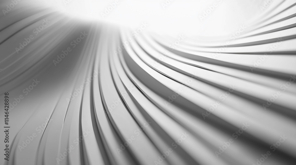 Poster textured wave patterns in a minimalist setting create a serene atmosphere.