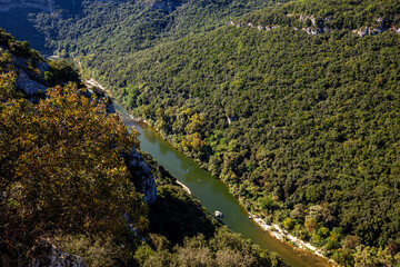 Great canyon of the Ardeche, Cevennes, France