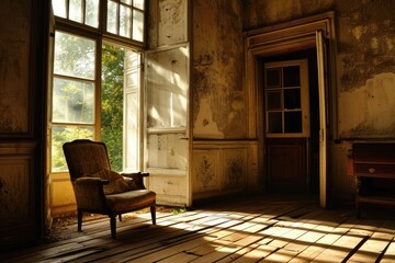 Calm and Relaxing Space: Warm and Pleasant Room with Natural Elements