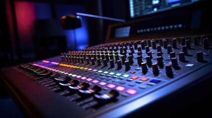 Professional Audio Mixing Console