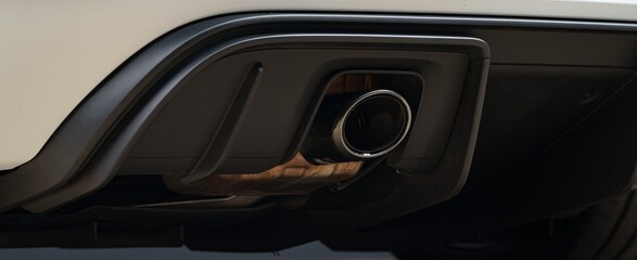 Exhaust tip on a car