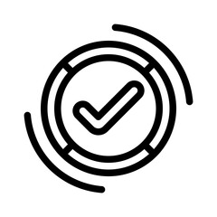 checkmark line icon