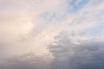 Serene Sky Pastel Cloudscape Nature Background Soft Hues