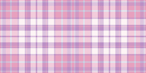 Relax pattern check textile, baby seamless tartan plaid. Single fabric texture vector background in pink and pastel colors.