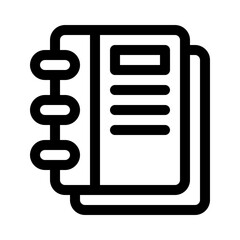notebook line icon