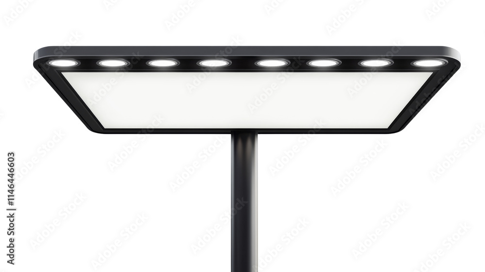Poster modern billboard with blank display