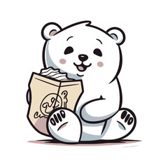 Elegant Silhouette Of A Bear Vector Illustration