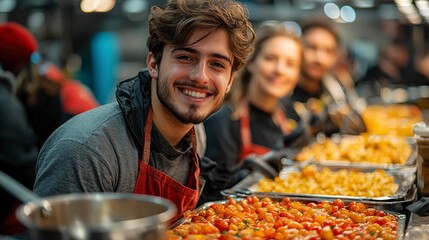 Smiling Chef Food Prep Photo