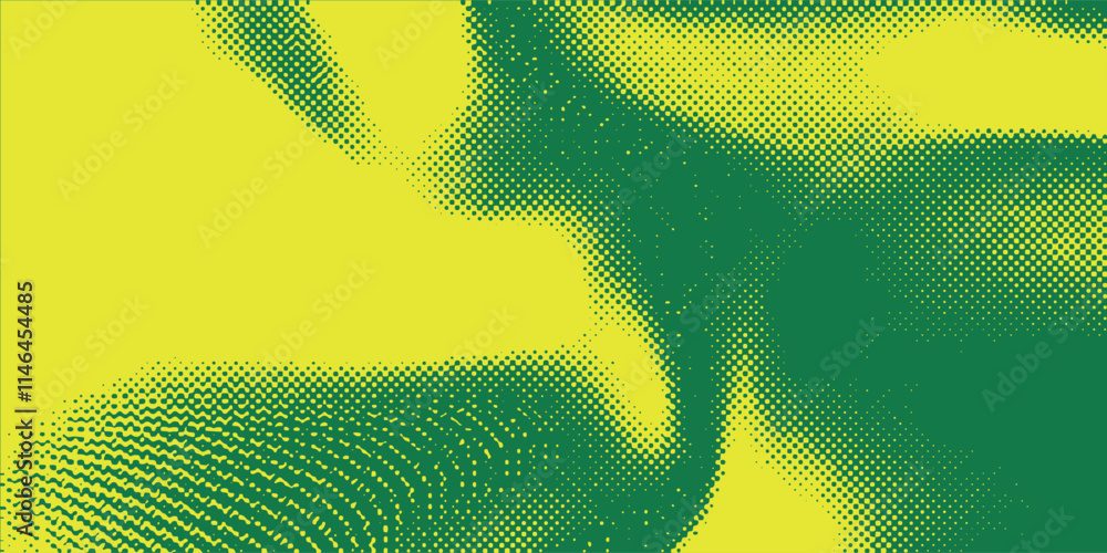 Wall mural dots halftone yellow green color pattern gradient texture background.