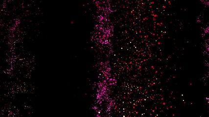 abstract background with glittering shiny neon particles and shallow depth of field. This luxury glittering neon motion background animation is 4k and a seamless loop.