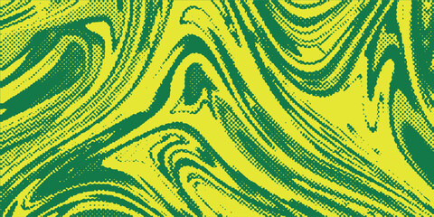 Dots halftone yellow green color pattern gradient texture background.