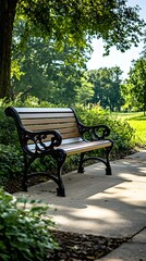 Fototapeta premium bench in the park