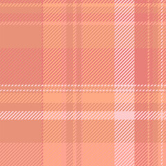 Fade pattern check background, picnic textile seamless plaid. Motif fabric tartan texture vector in red and dark salmon colors.