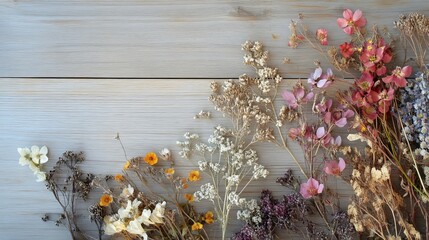 Summer's flowers, dried