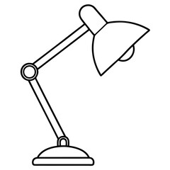 Desk Lamp Vector Icon Design