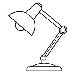 Desk Lamp Vector Icon Design
