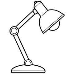 Desk Lamp Vector Icon Design