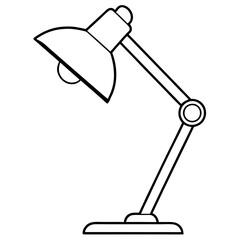 Desk Lamp Vector Icon Design