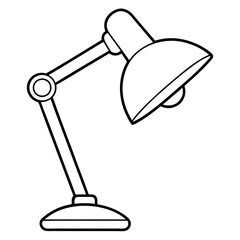 Desk Lamp Vector Icon Design