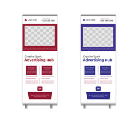 Music Festival Roll-up Banner Design for any event and editable, vector file