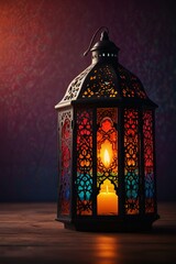 christmas lantern in the night