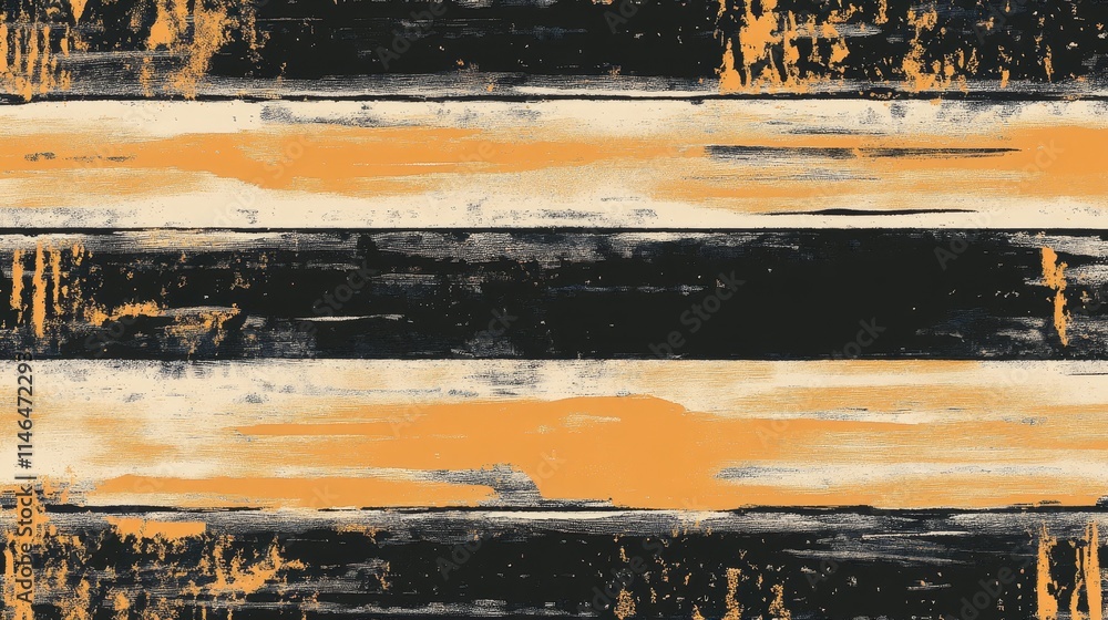 Aufkleber black and orange grunge paint with textured patterns on background illustration. bold and dynamic ab