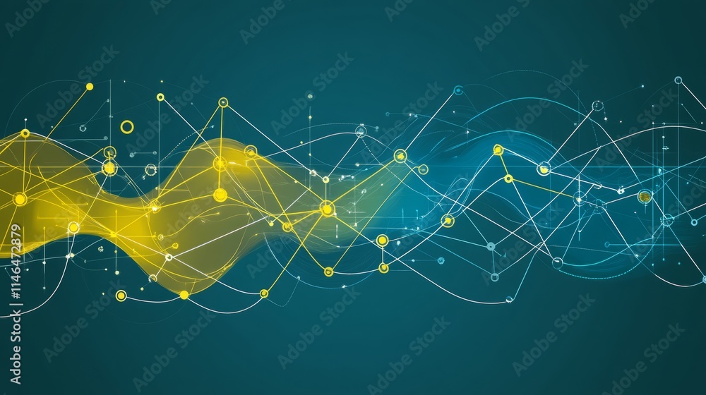 Poster abstract network data flow visualization