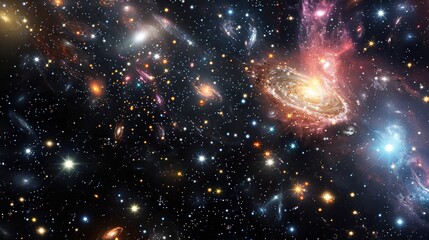 Fototapeta premium Galaxy 4k background