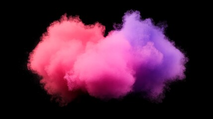 Fototapeta premium Abstract Pink and Purple Exploding Powder Cloud