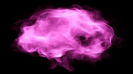 Abstract Pink Nebula Cloud, Cosmic Dust Swirl