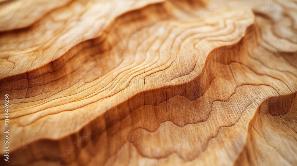 Poster close-up of intricately layered wooden texture showcasing natural grain patterns.