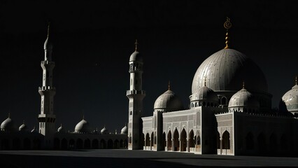 mosque in the night