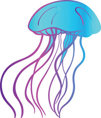 Jelly fish design and illustrator eps