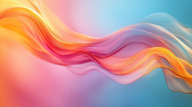 A vibrant wave of colors flowing dynamically across the frame, symbolizing energy, creativity, and movement in abstract art.