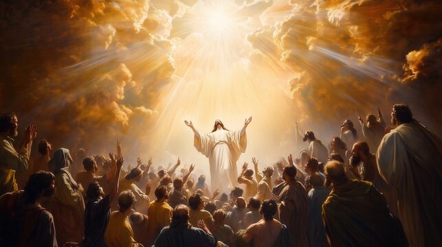 Jesus Christ and Twelve Apostles in Domus Galilaeae Sermon on the Mount