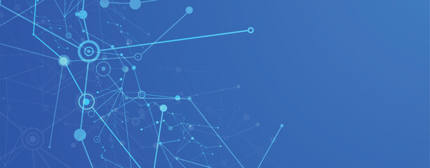 Plexus effect on abstract background