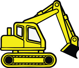 Excavater design and illustrator eps
