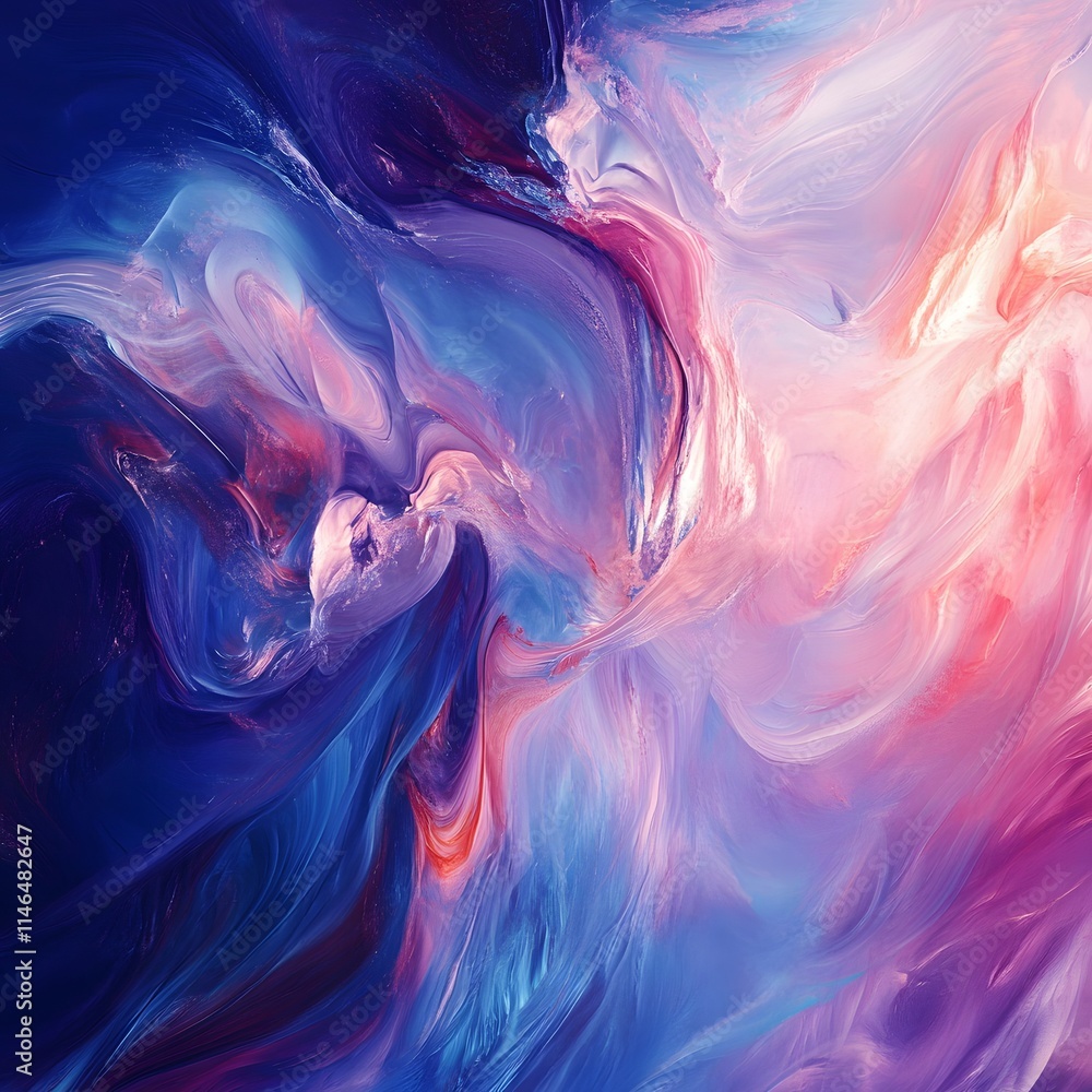 Poster dynamic abstract art creation digital studio visual artwork colorful swirls close-up innovative desi