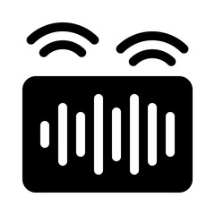 audio glyph icon
