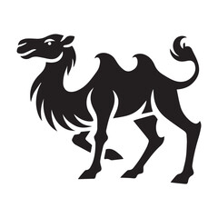 Camel icon isolated on white background