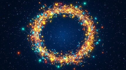 Celestial Ring of Sparkling Light and Energy