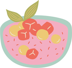 celebrating islamic eventful days, sweet fruit soup, es sop buah