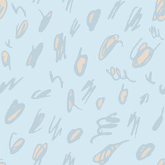 Pattern scribbles, hand draw, nice pastel colors. Vector, isolated